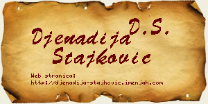Đenadija Stajković vizit kartica